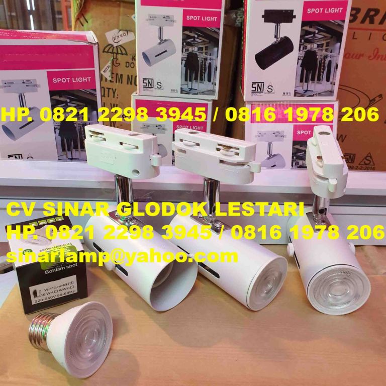 Kap Lampu Sorot Spot Fitting E27 Track Light
